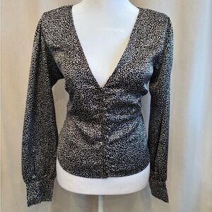 Abercrombie and Fitch Long Sleeve Satin Top